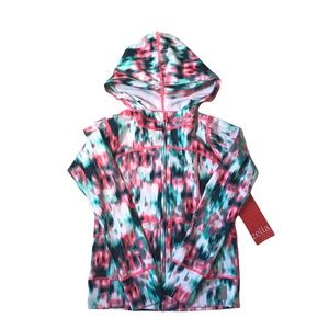 NWT Zella Girl performance athletic zip up hoodie jacket size Large (10/12)